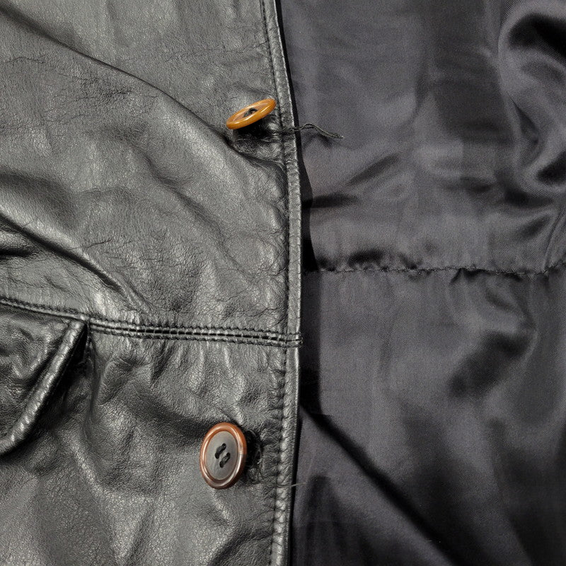 【中古品】【メンズ】 UNKNOWN DESTINATION アンノウン ディスティネーション EMBK-16 LEATHER COAT レザー コート アウター 146-251203-cs-10-izu サイズ：S カラー：ブラック 万代Net店