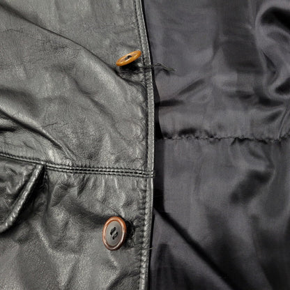 【中古品】【メンズ】 UNKNOWN DESTINATION アンノウン ディスティネーション EMBK-16 LEATHER COAT レザー コート アウター 146-251203-cs-10-izu サイズ：S カラー：ブラック 万代Net店