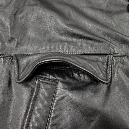 【中古品】【メンズ】 UNKNOWN DESTINATION アンノウン ディスティネーション EMBK-16 LEATHER COAT レザー コート アウター 146-251203-cs-10-izu サイズ：S カラー：ブラック 万代Net店