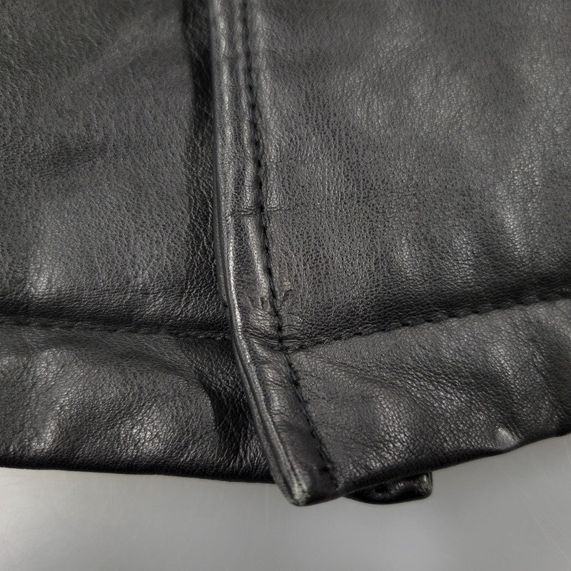 【中古品】【メンズ】 UNKNOWN DESTINATION アンノウン ディスティネーション EMBK-16 LEATHER COAT レザー コート アウター 146-251203-cs-10-izu サイズ：S カラー：ブラック 万代Net店
