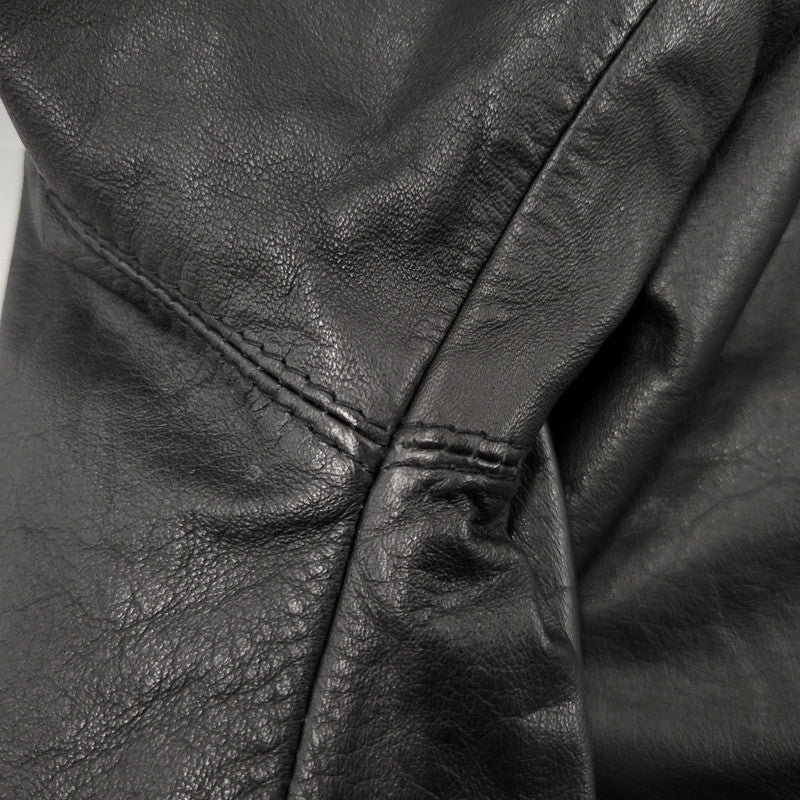 【中古品】【メンズ】 UNKNOWN DESTINATION アンノウン ディスティネーション EMBK-16 LEATHER COAT レザー コート アウター 146-251203-cs-10-izu サイズ：S カラー：ブラック 万代Net店