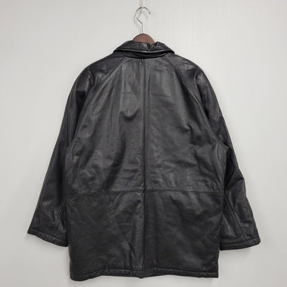 【中古品】【メンズ】 UNKNOWN DESTINATION アンノウン ディスティネーション EMBK-16 LEATHER COAT レザー コート アウター 146-251203-cs-10-izu サイズ：S カラー：ブラック 万代Net店