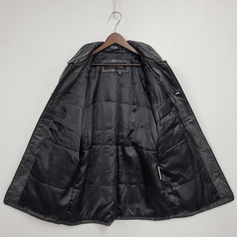 【中古品】【メンズ】 UNKNOWN DESTINATION アンノウン ディスティネーション EMBK-16 LEATHER COAT レザー コート アウター 146-251203-cs-10-izu サイズ：S カラー：ブラック 万代Net店