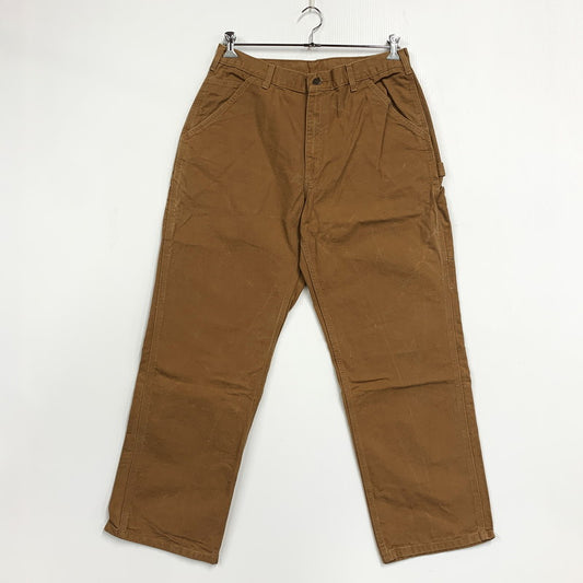 【中古品】【メンズ】 Carhartt カーハート B11-BRN 2017年製 WASHED DUCK WORK PANT ウォッシュド ダック ワーク パンツ ズボン ボトムス 157-251206-ya-15-izu サイズ：35×32 カラー：キャメル 万代Net店