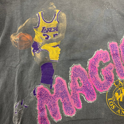 【現状渡し品】【メンズ】 USED LAKERS MAGIC SS TEE レイカーズ マジック ショートスリーブ Tシャツ 両シングル 半袖 トップス 146-251125-as-07-izu カラー：グレー 万代Net店