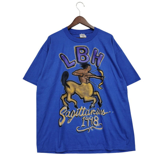 【中古品】【メンズ】 JERZEES ジャージーズ DESIGN SS TEE デザイン ショートスリーブ Tシャツ USA製 半袖 トップス 146-251203-as-02-izu サイズ：XL カラー：ブルー 万代Net店