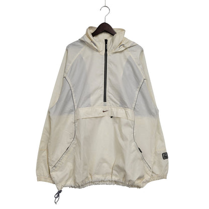 【中古品】【メンズ】 OLD NIKE オールド ナイキ 90-00S NYLON ANORAK HOODIE ナイロン アノラック フーディー アウター 146-251203-cs-06-izu サイズ：XL カラー：アイボリー 万代Net店