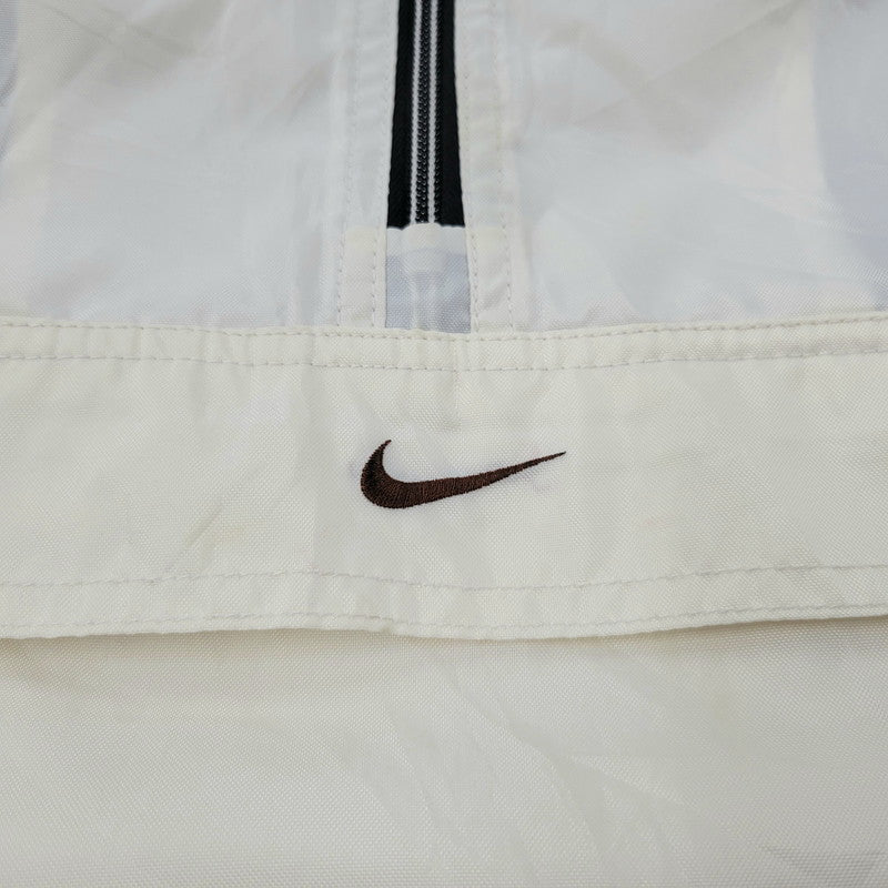 【中古品】【メンズ】 OLD NIKE オールド ナイキ 90-00S NYLON ANORAK HOODIE ナイロン アノラック フーディー アウター 146-251203-cs-06-izu サイズ：XL カラー：アイボリー 万代Net店