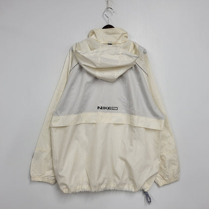 【中古品】【メンズ】 OLD NIKE オールド ナイキ 90-00S NYLON ANORAK HOODIE ナイロン アノラック フーディー アウター 146-251203-cs-06-izu サイズ：XL カラー：アイボリー 万代Net店