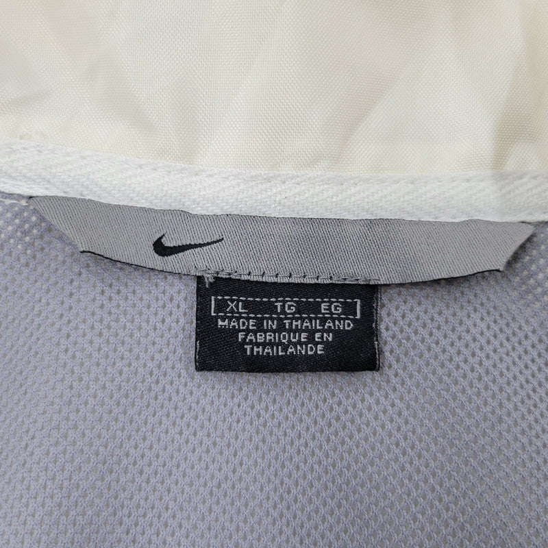 【中古品】【メンズ】 OLD NIKE オールド ナイキ 90-00S NYLON ANORAK HOODIE ナイロン アノラック フーディー アウター 146-251203-cs-06-izu サイズ：XL カラー：アイボリー 万代Net店