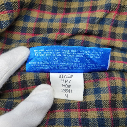 【中古品】【メンズ】 L.L.Bean エルエルビーン H147 USA製 80S CHECK LINER DUCK HUNTING JACKET チェック ライナー ダック ハンティング ジャケット アウター 146-251125-cs-10-izu サイズ：M カラー：グリーン 万代Net店