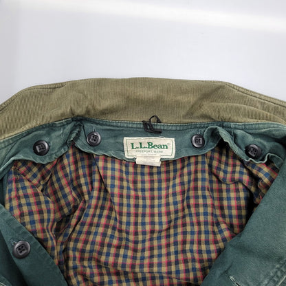 【中古品】【メンズ】 L.L.Bean エルエルビーン H147 USA製 80S CHECK LINER DUCK HUNTING JACKET チェック ライナー ダック ハンティング ジャケット アウター 146-251125-cs-10-izu サイズ：M カラー：グリーン 万代Net店