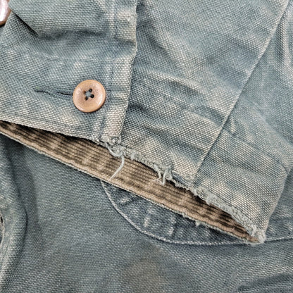 【中古品】【メンズ】 L.L.Bean エルエルビーン H147 USA製 80S CHECK LINER DUCK HUNTING JACKET チェック ライナー ダック ハンティング ジャケット アウター 146-251125-cs-10-izu サイズ：M カラー：グリーン 万代Net店