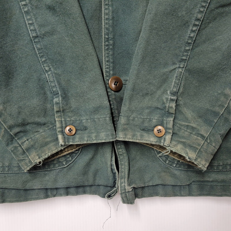 【中古品】【メンズ】 L.L.Bean エルエルビーン H147 USA製 80S CHECK LINER DUCK HUNTING JACKET チェック ライナー ダック ハンティング ジャケット アウター 146-251125-cs-10-izu サイズ：M カラー：グリーン 万代Net店