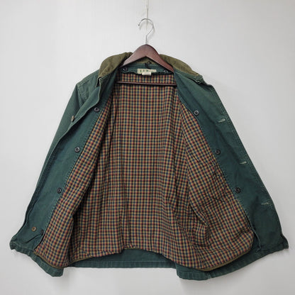 【中古品】【メンズ】 L.L.Bean エルエルビーン H147 USA製 80S CHECK LINER DUCK HUNTING JACKET チェック ライナー ダック ハンティング ジャケット アウター 146-251125-cs-10-izu サイズ：M カラー：グリーン 万代Net店