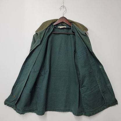 【中古品】【メンズ】 L.L.Bean エルエルビーン H147 USA製 80S CHECK LINER DUCK HUNTING JACKET チェック ライナー ダック ハンティング ジャケット アウター 146-251125-cs-10-izu サイズ：M カラー：グリーン 万代Net店