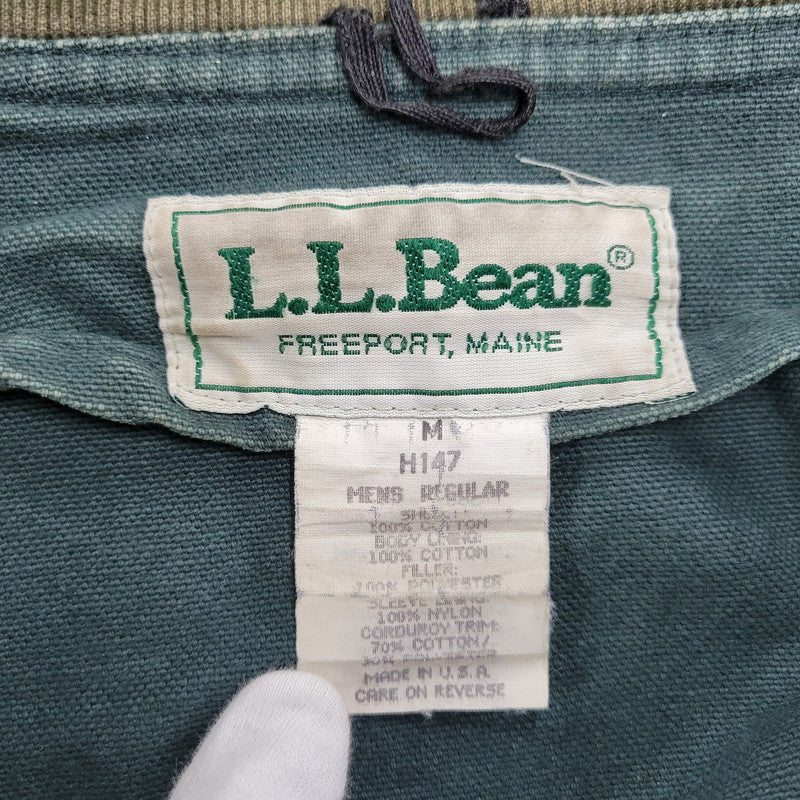 【中古品】【メンズ】 L.L.Bean エルエルビーン H147 USA製 80S CHECK LINER DUCK HUNTING JACKET チェック ライナー ダック ハンティング ジャケット アウター 146-251125-cs-10-izu サイズ：M カラー：グリーン 万代Net店