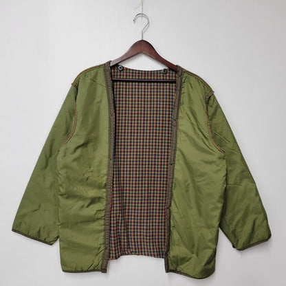 【中古品】【メンズ】 L.L.Bean エルエルビーン H147 USA製 80S CHECK LINER DUCK HUNTING JACKET チェック ライナー ダック ハンティング ジャケット アウター 146-251125-cs-10-izu サイズ：M カラー：グリーン 万代Net店