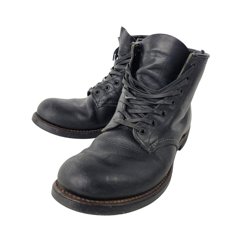 【中古品】【メンズ/レディース】 RED WING レッドウィング BLACKSMITH LACE UP BOOTS 9160 ブラックスミス レースアップブーツ USA製 シューズ 靴 164-251124-as-01-izu サイズ：26cm カラー：ブラック 万代Net店
