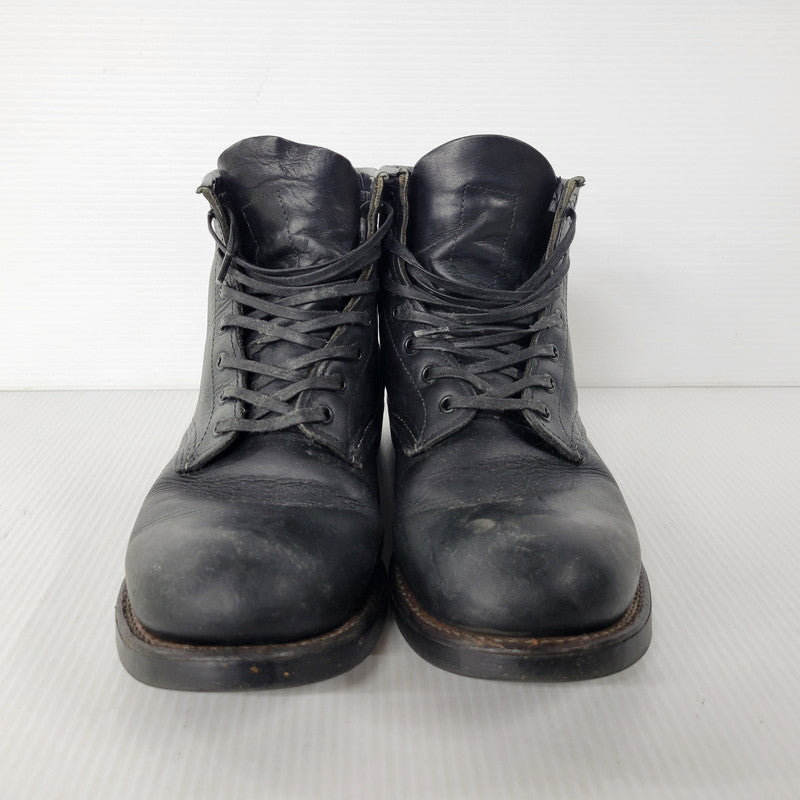 【中古品】【メンズ/レディース】 RED WING レッドウィング BLACKSMITH LACE UP BOOTS 9160 ブラックスミス レースアップブーツ USA製 シューズ 靴 164-251124-as-01-izu サイズ：26cm カラー：ブラック 万代Net店