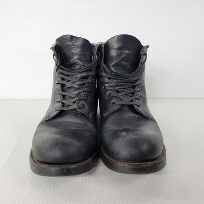 【中古品】【メンズ/レディース】 RED WING レッドウィング BLACKSMITH LACE UP BOOTS 9160 ブラックスミス レースアップブーツ USA製 シューズ 靴 164-251124-as-01-izu サイズ：26cm カラー：ブラック 万代Net店