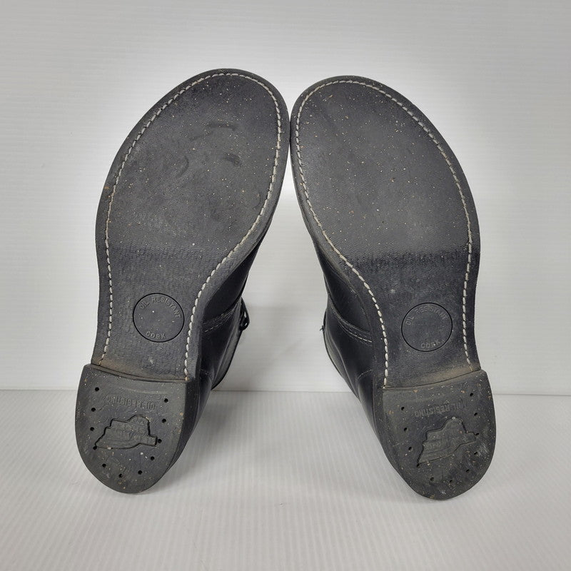 【中古品】【メンズ/レディース】 RED WING レッドウィング BLACKSMITH LACE UP BOOTS 9160 ブラックスミス レースアップブーツ USA製 シューズ 靴 164-251124-as-01-izu サイズ：26cm カラー：ブラック 万代Net店