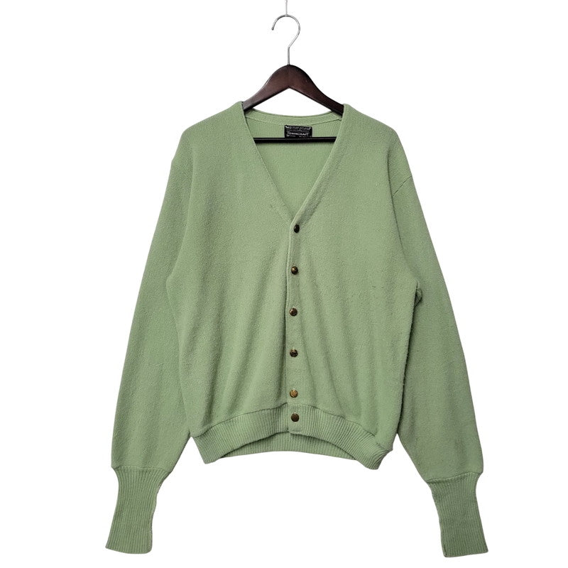 【中古品】【メンズ】 JC PENNEY黒タグ ジェイシーペニー 60S-70S KNIT CARDIGAN ニット カーディガン トップス 長袖 146-251125-cs-03-izu サイズ：M カラー：ライトグリーン 万代Net店
