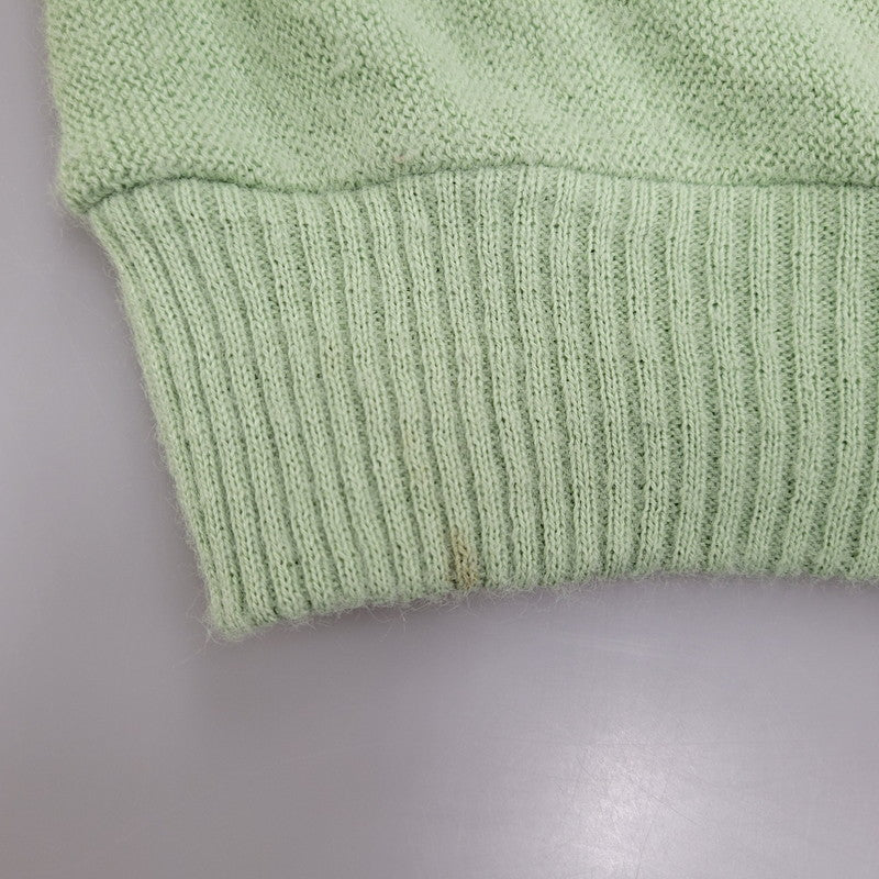 【中古品】【メンズ】 JC PENNEY黒タグ ジェイシーペニー 60S-70S KNIT CARDIGAN ニット カーディガン トップス 長袖 146-251125-cs-03-izu サイズ：M カラー：ライトグリーン 万代Net店