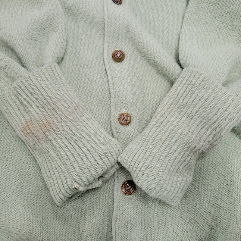 【中古品】【メンズ】 JC PENNEY黒タグ ジェイシーペニー 60S-70S KNIT CARDIGAN ニット カーディガン トップス 長袖 146-251125-cs-03-izu サイズ：M カラー：ライトグリーン 万代Net店