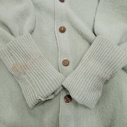 【中古品】【メンズ】 JC PENNEY黒タグ ジェイシーペニー 60S-70S KNIT CARDIGAN ニット カーディガン トップス 長袖 146-251125-cs-03-izu サイズ：M カラー：ライトグリーン 万代Net店
