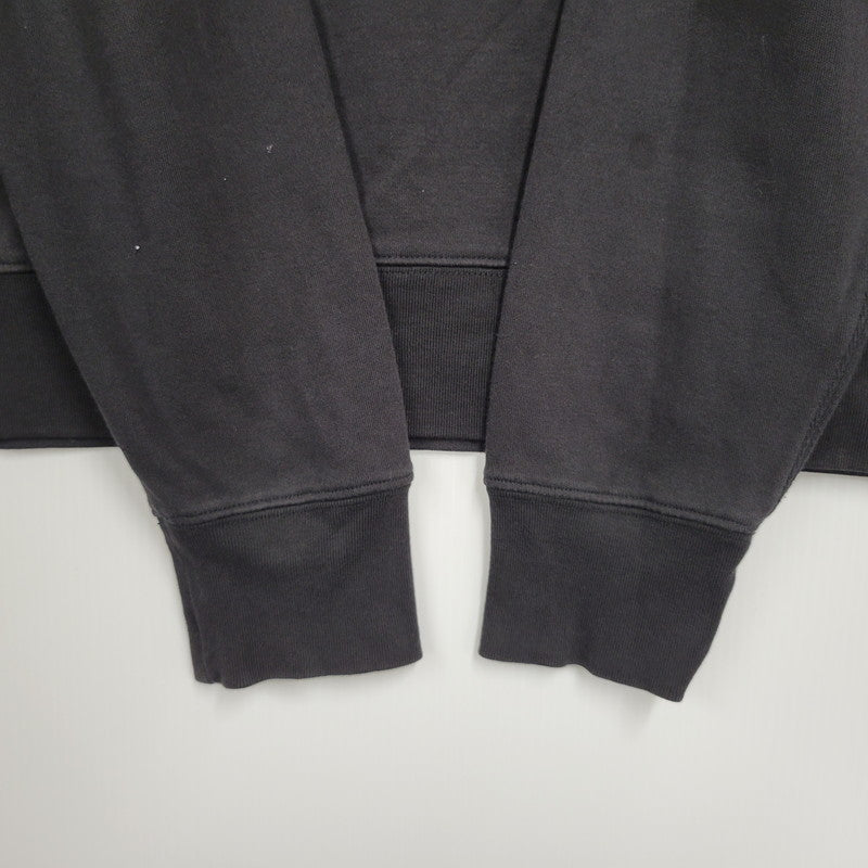 【中古品】【メンズ】 BURBERRY BRIT バーバリーブリット HALF ZIP SWEATSHIRT ハーフジップ スウェットシャツ 長袖 トップス 141-251203-as-09-izu サイズ：L カラー：ブラック 万代Net店