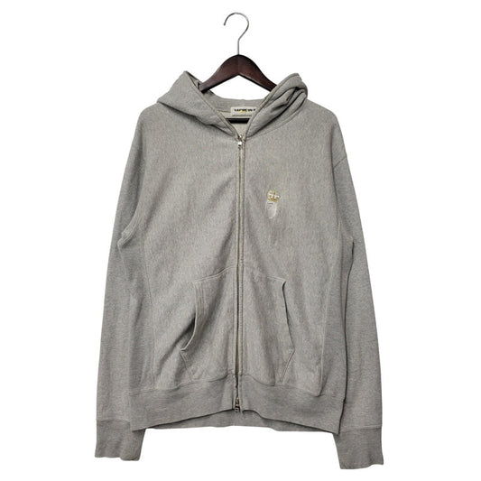 【中古品】【メンズ】 A BATHING APE アベイシングエイプ NUMBERING FULL ZIP HOODED SWEATSHIRT ナンバリング フル ジップ フーデッド スウェットシャツ トップス 長袖 142-251125-cs-01-izu サイズ：M カラー：グレー 万代Net店