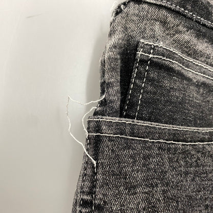 【中古品】【メンズ】 BLANKY JET ブランキージェット BIG LEATHER WAPPEN DENIM PANTS ビッグ レザー ワッペン デニムパンツ ジーンズ ボトムス 153-251207-as-09-izu サイズ：2 カラー：ブラック系 万代Net店