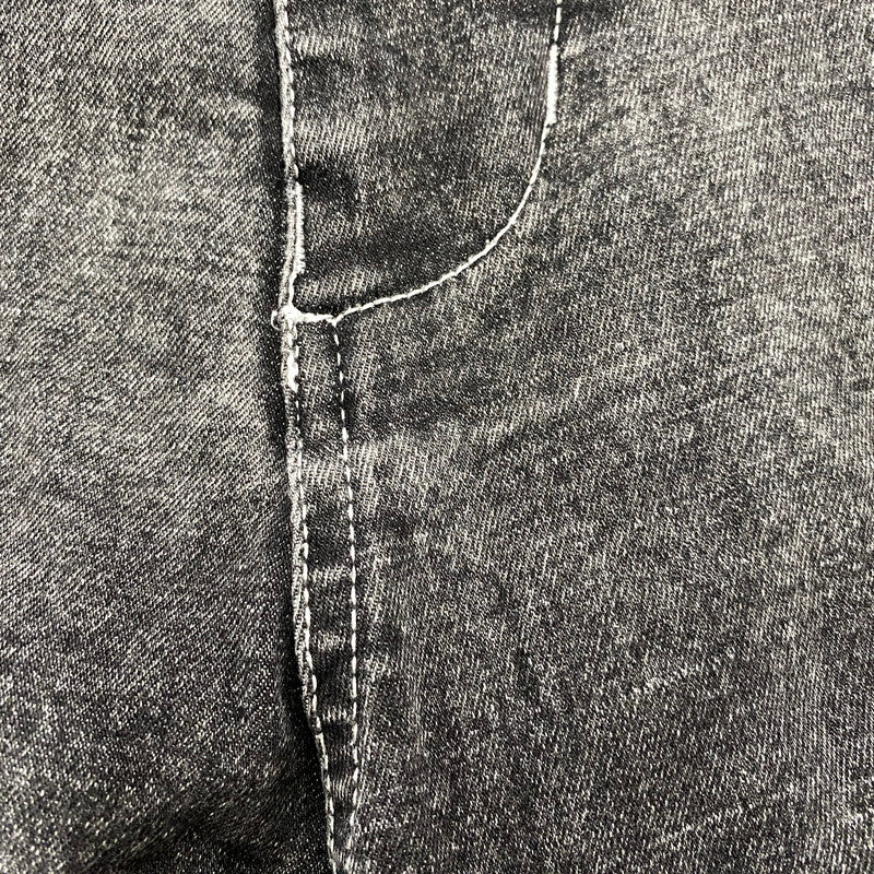 【中古品】【メンズ】 BLANKY JET ブランキージェット BIG LEATHER WAPPEN DENIM PANTS ビッグ レザー ワッペン デニムパンツ ジーンズ ボトムス 153-251207-as-09-izu サイズ：2 カラー：ブラック系 万代Net店