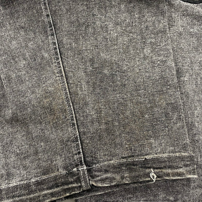 【中古品】【メンズ】 BLANKY JET ブランキージェット BIG LEATHER WAPPEN DENIM PANTS ビッグ レザー ワッペン デニムパンツ ジーンズ ボトムス 153-251207-as-09-izu サイズ：2 カラー：ブラック系 万代Net店