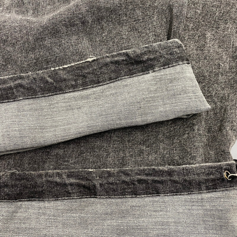 【中古品】【メンズ】 BLANKY JET ブランキージェット BIG LEATHER WAPPEN DENIM PANTS ビッグ レザー ワッペン デニムパンツ ジーンズ ボトムス 153-251207-as-09-izu サイズ：2 カラー：ブラック系 万代Net店