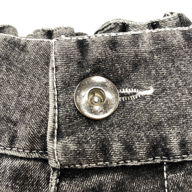 【中古品】【メンズ】 BLANKY JET ブランキージェット BIG LEATHER WAPPEN DENIM PANTS ビッグ レザー ワッペン デニムパンツ ジーンズ ボトムス 153-251207-as-09-izu サイズ：2 カラー：ブラック系 万代Net店