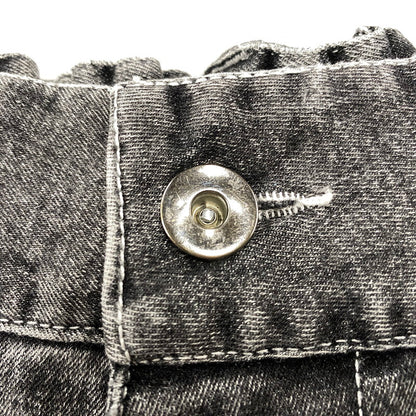 【中古品】【メンズ】 BLANKY JET ブランキージェット BIG LEATHER WAPPEN DENIM PANTS ビッグ レザー ワッペン デニムパンツ ジーンズ ボトムス 153-251207-as-09-izu サイズ：2 カラー：ブラック系 万代Net店