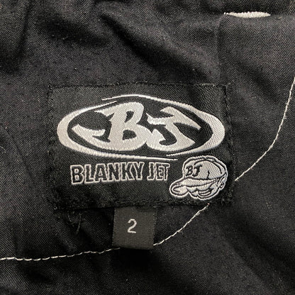 【中古品】【メンズ】 BLANKY JET ブランキージェット BIG LEATHER WAPPEN DENIM PANTS ビッグ レザー ワッペン デニムパンツ ジーンズ ボトムス 153-251207-as-09-izu サイズ：2 カラー：ブラック系 万代Net店