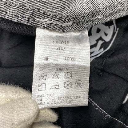 【中古品】【メンズ】 BLANKY JET ブランキージェット BIG LEATHER WAPPEN DENIM PANTS ビッグ レザー ワッペン デニムパンツ ジーンズ ボトムス 153-251207-as-09-izu サイズ：2 カラー：ブラック系 万代Net店