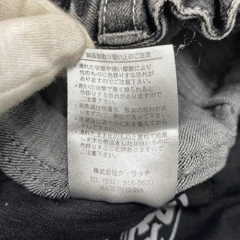 【中古品】【メンズ】 BLANKY JET ブランキージェット BIG LEATHER WAPPEN DENIM PANTS ビッグ レザー ワッペン デニムパンツ ジーンズ ボトムス 153-251207-as-09-izu サイズ：2 カラー：ブラック系 万代Net店