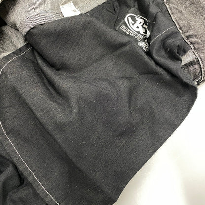 【中古品】【メンズ】 BLANKY JET ブランキージェット BIG LEATHER WAPPEN DENIM PANTS ビッグ レザー ワッペン デニムパンツ ジーンズ ボトムス 153-251207-as-09-izu サイズ：2 カラー：ブラック系 万代Net店