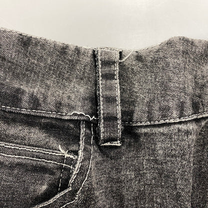 【中古品】【メンズ】 BLANKY JET ブランキージェット BIG LEATHER WAPPEN DENIM PANTS ビッグ レザー ワッペン デニムパンツ ジーンズ ボトムス 153-251207-as-09-izu サイズ：2 カラー：ブラック系 万代Net店