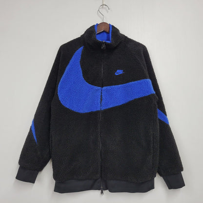 【中古品】【メンズ】 NIKE ナイキ BIG SWOOSH REVERSIBLE BOA JACKET BQ6546-009 リバーシブル ボアジャケット アウター 148-251207-as-19-izu サイズ：M カラー：ブルー/ブラック 万代Net店