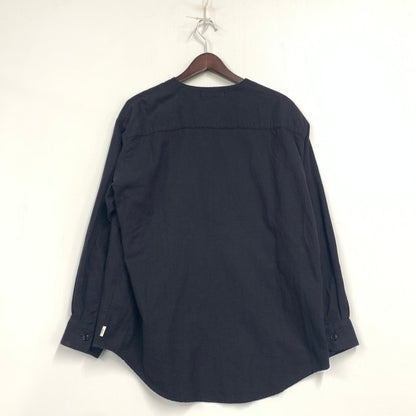 【中古品】【メンズ】 WTAPS ダブルタップス 222TQDT-SHM05 22AW LEAGUE リーグ 02 LS ロングスリーブ COTTON TWILL コットン ツイル トップス 長袖 142-251128-ya-07-izu サイズ：01 カラー：BLACK 万代Net店