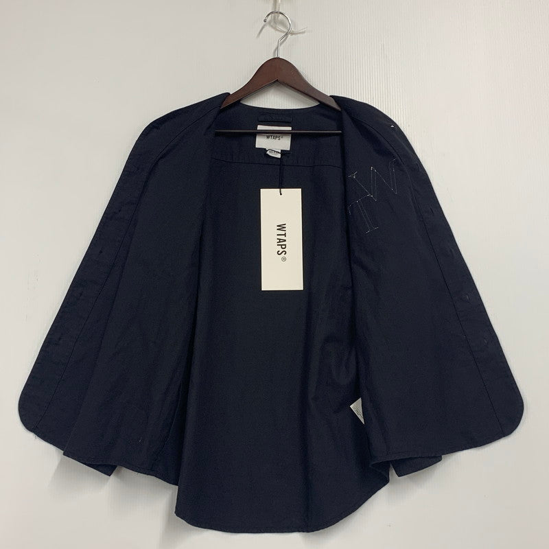 【中古品】【メンズ】 WTAPS ダブルタップス 222TQDT-SHM05 22AW LEAGUE リーグ 02 LS ロングスリーブ COTTON TWILL コットン ツイル トップス 長袖 142-251128-ya-07-izu サイズ：01 カラー：BLACK 万代Net店