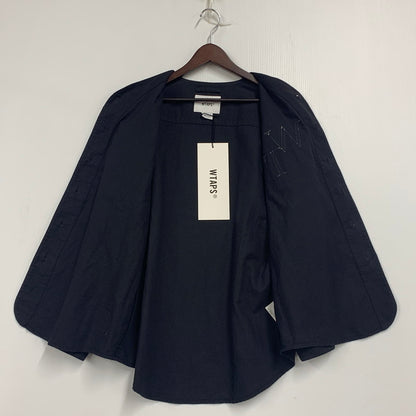 【中古品】【メンズ】 WTAPS ダブルタップス 222TQDT-SHM05 22AW LEAGUE リーグ 02 LS ロングスリーブ COTTON TWILL コットン ツイル トップス 長袖 142-251128-ya-07-izu サイズ：01 カラー：BLACK 万代Net店