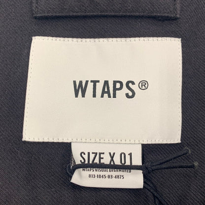 【中古品】【メンズ】 WTAPS ダブルタップス 222TQDT-SHM05 22AW LEAGUE リーグ 02 LS ロングスリーブ COTTON TWILL コットン ツイル トップス 長袖 142-251128-ya-07-izu サイズ：01 カラー：BLACK 万代Net店
