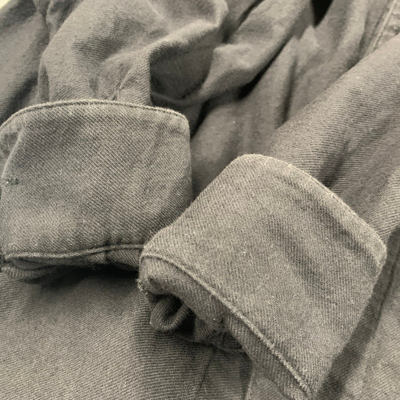 【中古品】【メンズ】 WTAPS ダブルタップス 222TQDT-SHM05 22AW LEAGUE リーグ 02 LS ロングスリーブ COTTON TWILL コットン ツイル トップス 長袖 142-251128-ya-07-izu サイズ：01 カラー：BLACK 万代Net店