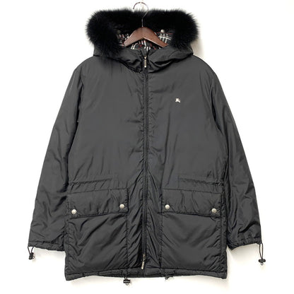 【中古品】【メンズ】 BURBERRY BLACK LABEL バーバリーブラックレーベル BMP02-728-09 ノバチェックライナー HOODED DOWN JACKET フーデッド ダウン ジャケット アウター 141-251125-cs-22-izu サイズ：M カラー：ブラック 万代Net店